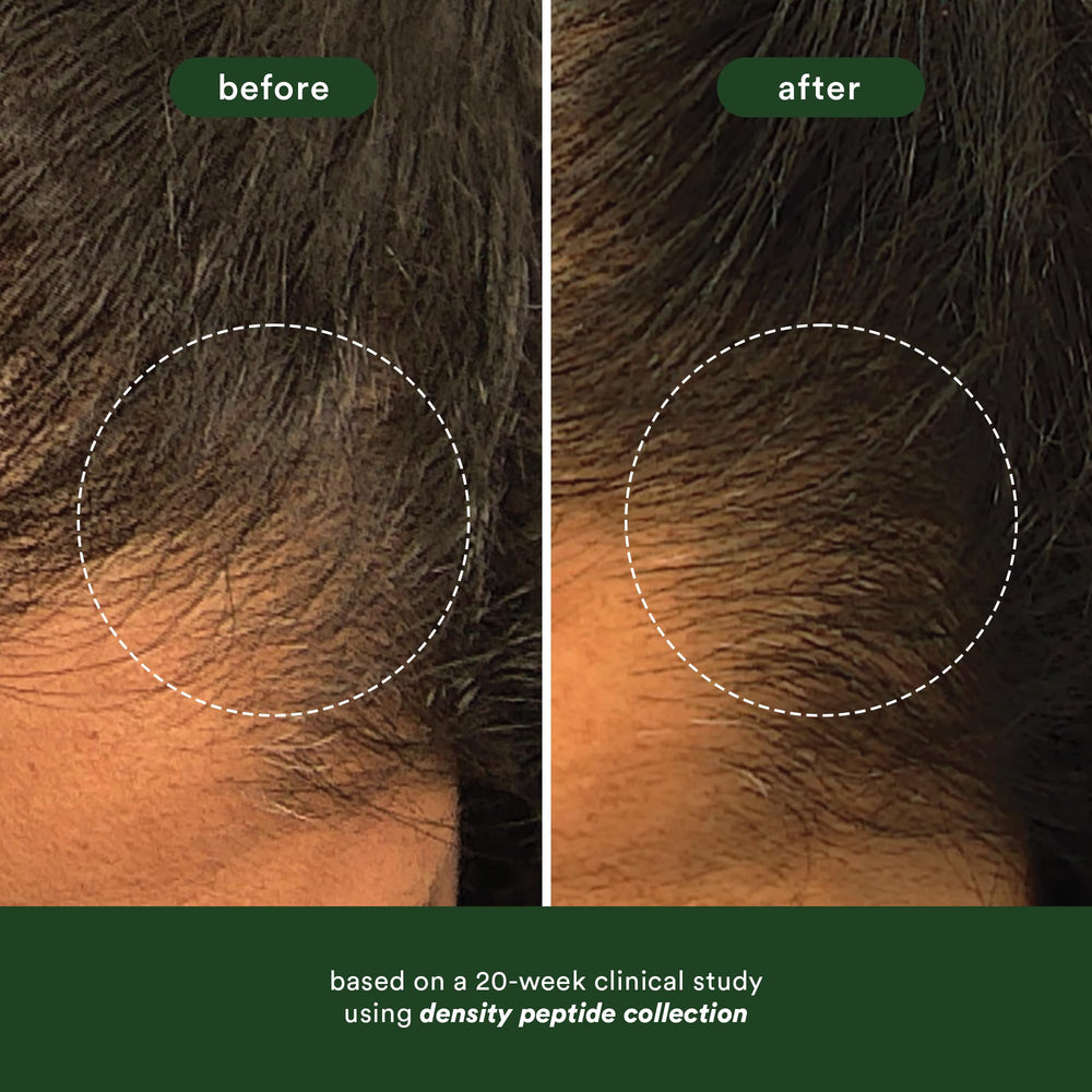 VERB Density Peptide Shampoo, espuma cremosa al distribuirse en la palma.