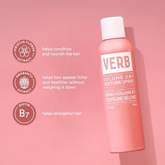 VERB Aerosol Seco de Volumen detalle de hibisco.
