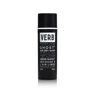 VERB Ghost secado al aire crema para peinar, botella visible, hidratación ligera y antiencrespamiento.