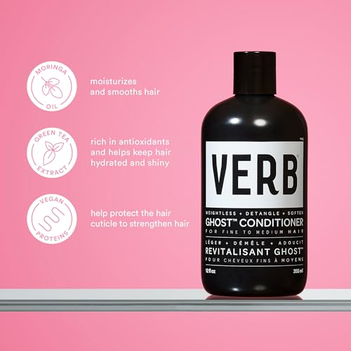 VERB Ghost Conditioner, extracto de té verde para brillo suave.