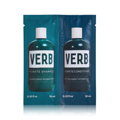 VERB Hidratante Duo: shampoo y acondicionador, envases frontales para empezar la rutina.