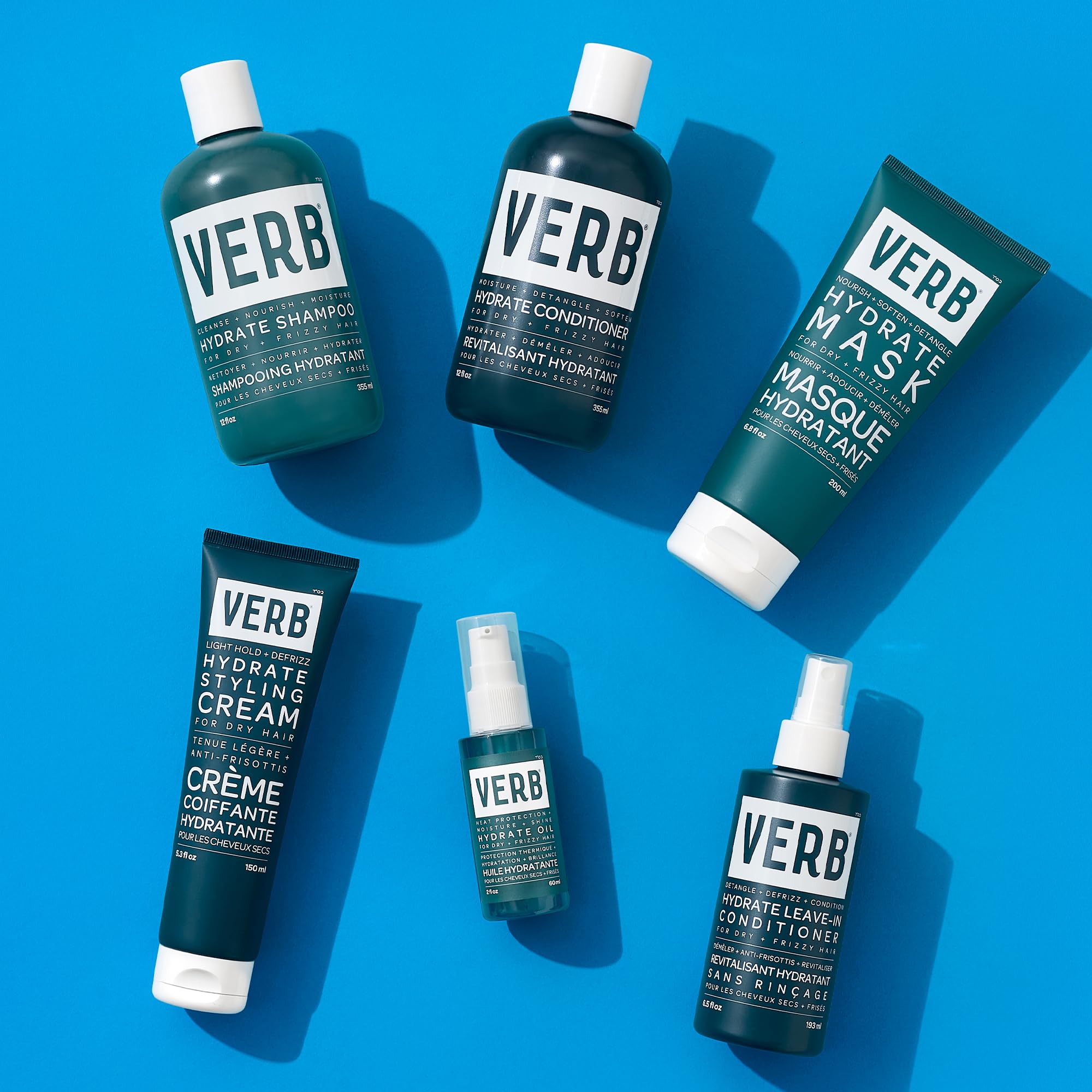 Acondicionador VERB Hydrate libre de parabenos para uso diario.