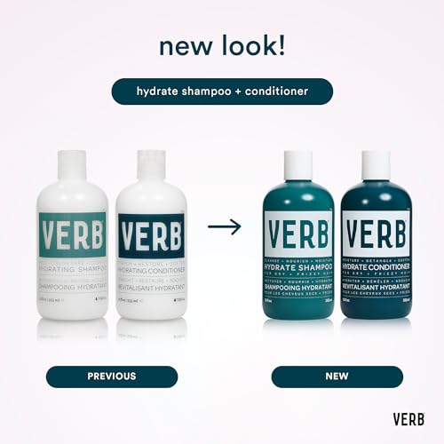 Aplicación manual de VERB Hydrate Shampoo en cabello mojado