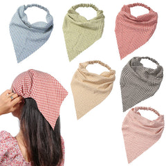 Vercret seis bandanas de cabello en diseño triangular boho para estilo diario