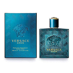 Versace Eros para Hombres: frasco de diseño icónico, perfecto para regalo.