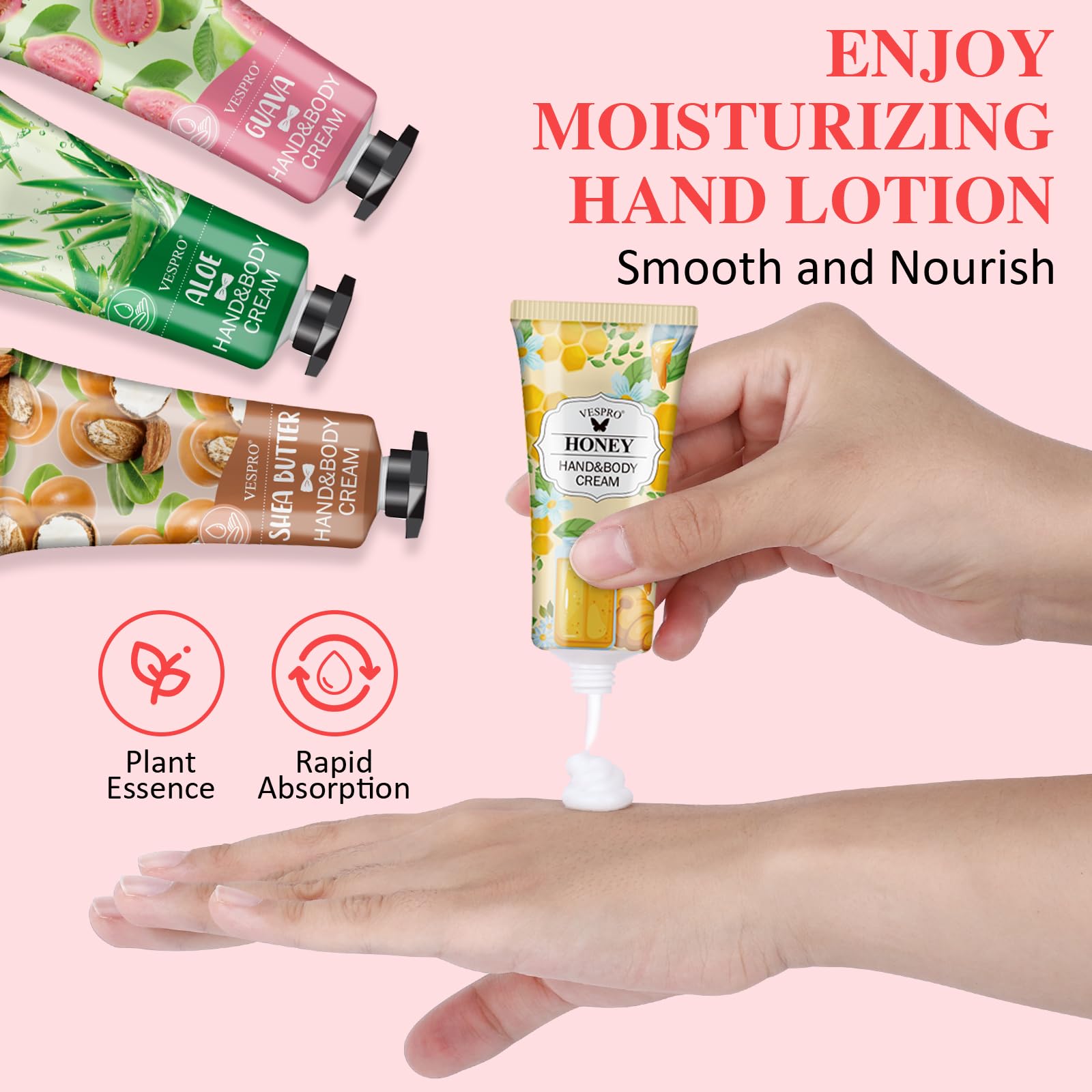 VESPRO absorción rápida, crema de manos sin grasa para uso diario.