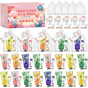 VESPRO crema de manos, conjunto de 80 unidades, ideal para regalos de invitados.