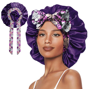 Gorro satinado Vettres para dormir cabello liso, reduce fricción y roturas.