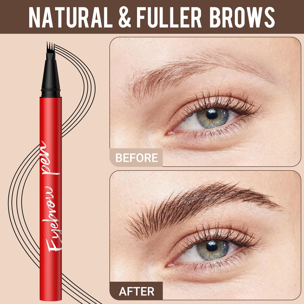 Definición precisa de cejas con trazos de pelo de Vevivia Beauty
