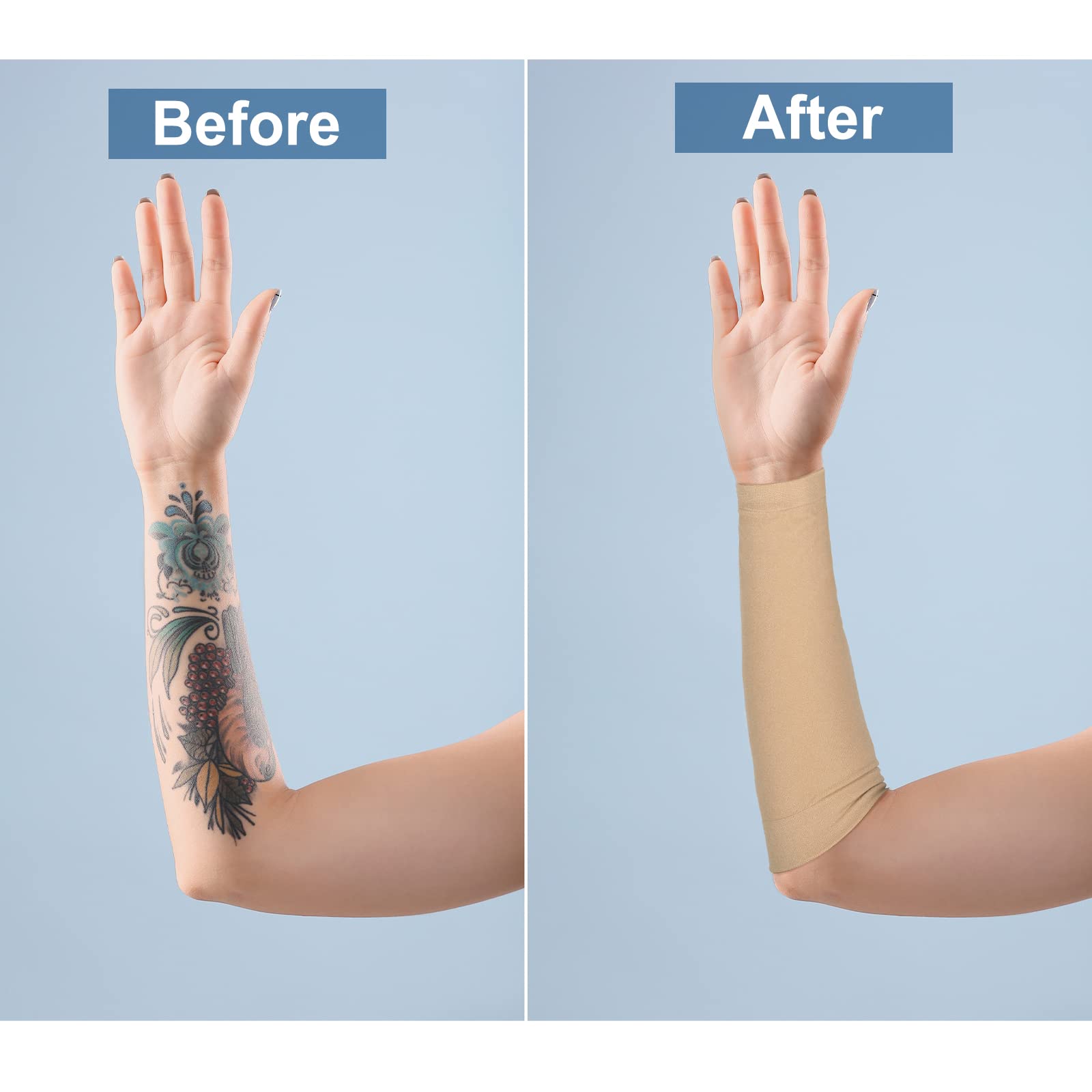 Vicenpal cobertura tatuaje antebrazo diseño sólido y discreto.