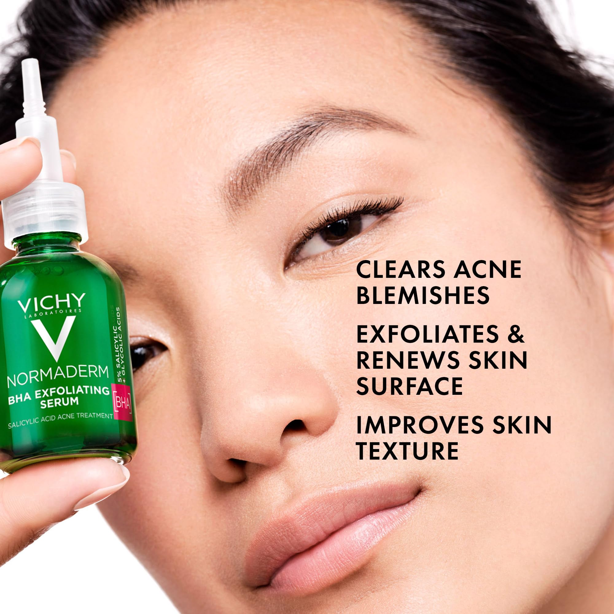 Vichy Normaderm BHA Exfoliante Serum, textura ligera y rápida absorción