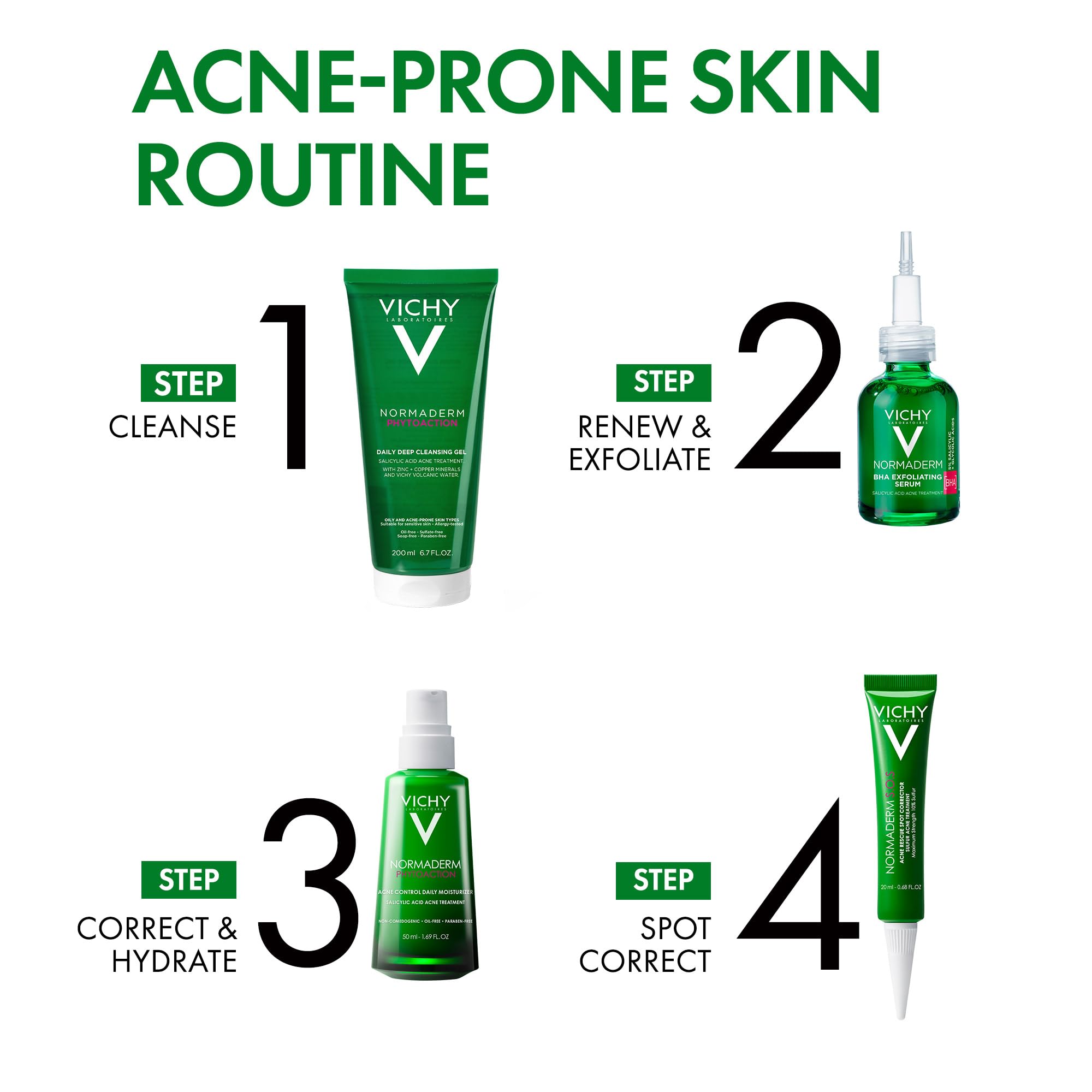 Vichy Normaderm BHA Exfoliante Serum, uso nocturno recomendado