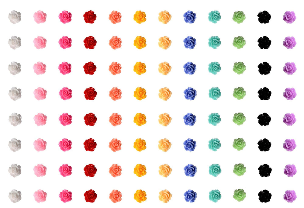 Set de 100 piezas multicolor VictorieLei para uñas y proyectos artesanales.