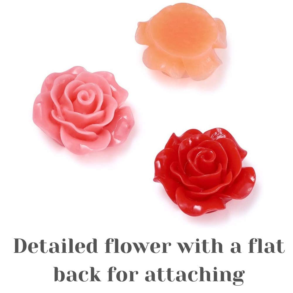 Rosas VictorieLei, tamaño 10 mm, proporción ideal para decorar uñas.
