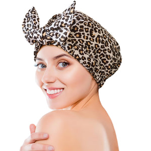 Gorro Vidsel de ducha, vista frontal, ajuste cómodo para uso diario.