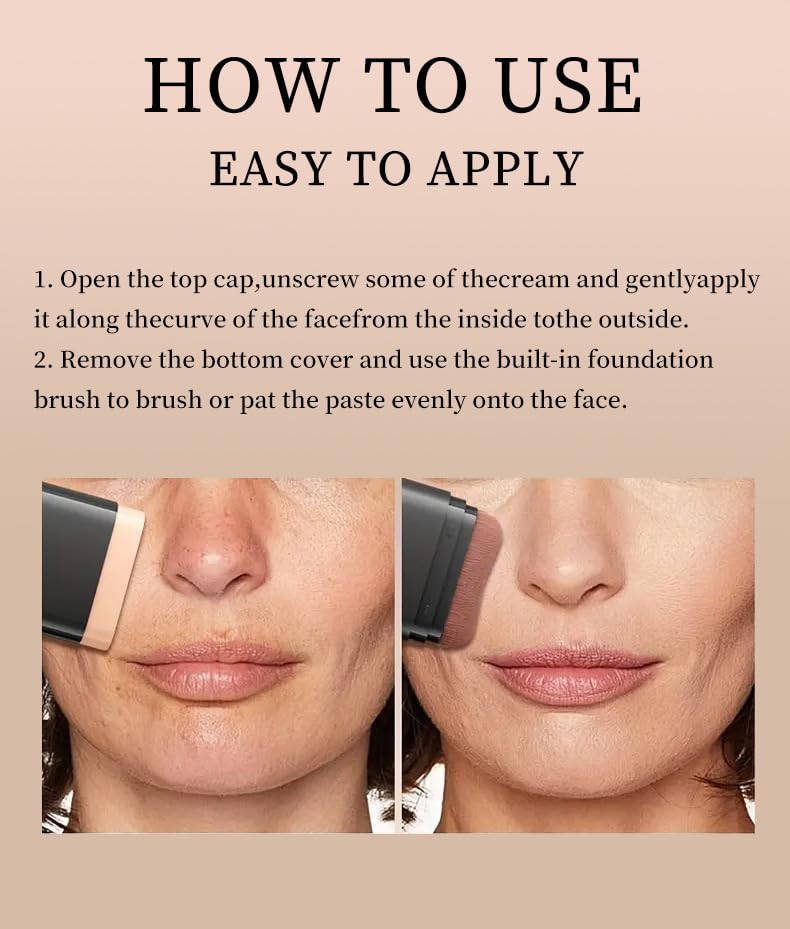 Vienflona Foundation Stick: opción de cobertura total para un rostro pulido.