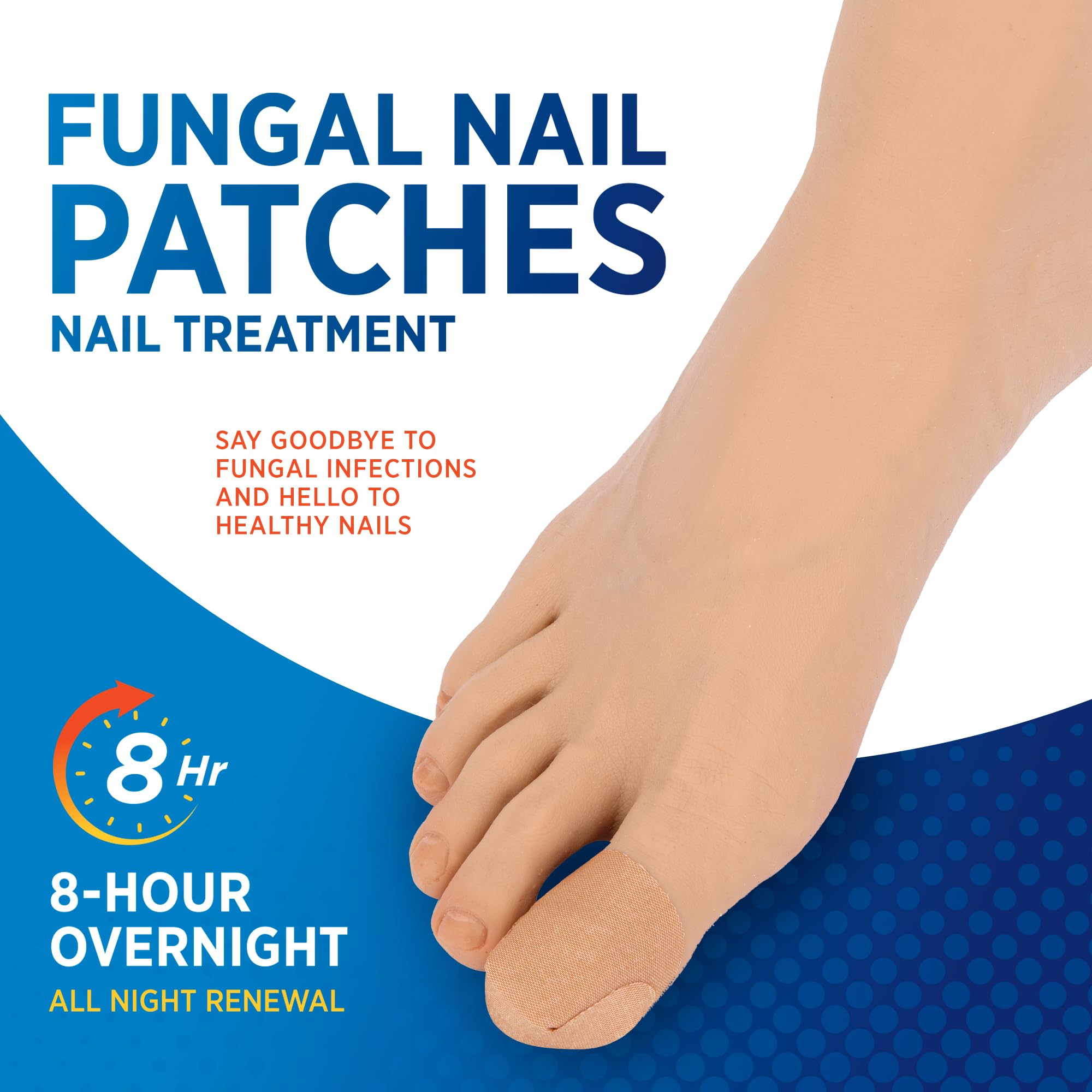 Tratamiento Uñas Descoloridas Danadas de VigorWell, parche específico para renovación estética.