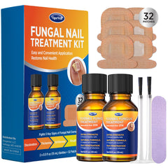 Tratamiento de uñas extra fuerza de VigorWell, bote vertido, aplicación rápida y controlada.