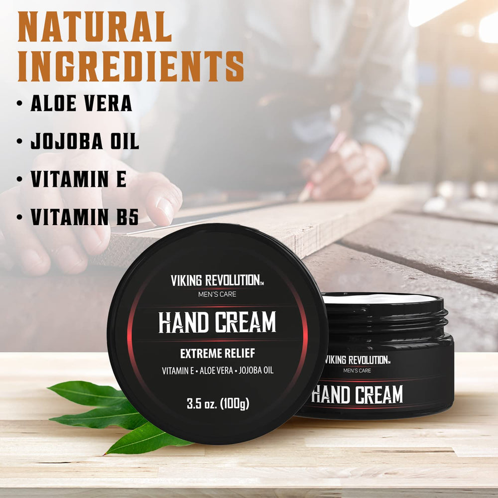 Crema para manos Viking Revolution textura ligera, aplicación rápida y sin residuo.
