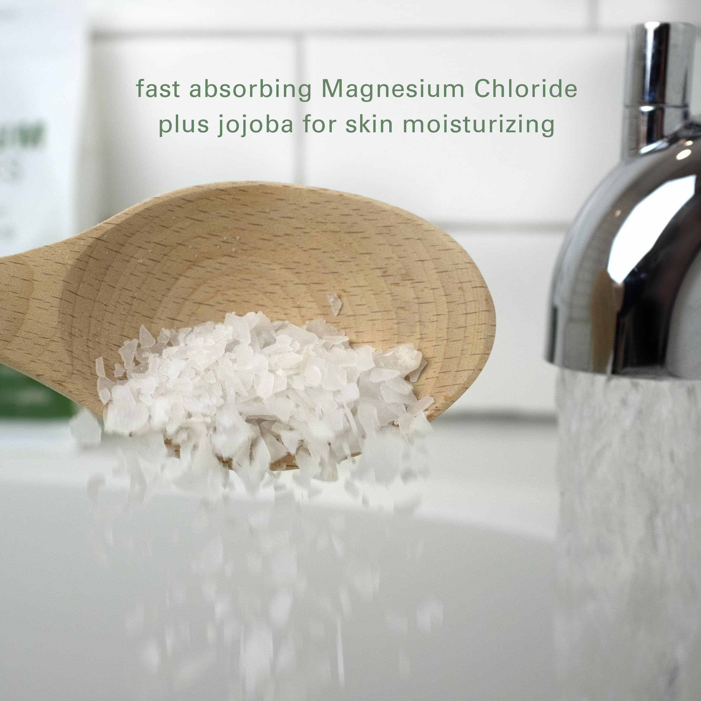 Village Naturals Therapy Muscle Magnesium Bath Flakes despues del baño hidratacion suave