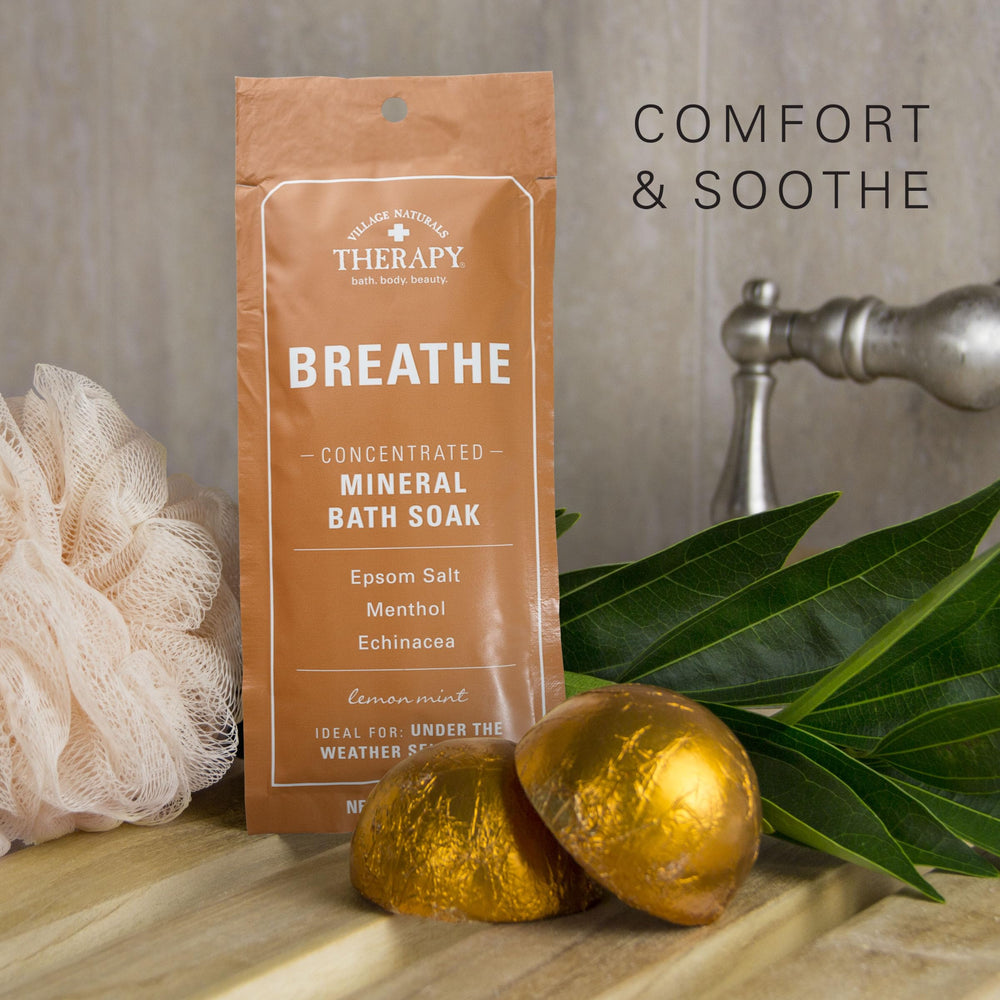 Village Naturals Therapy Breathe, hecho en EE. UU. y no probado en animales