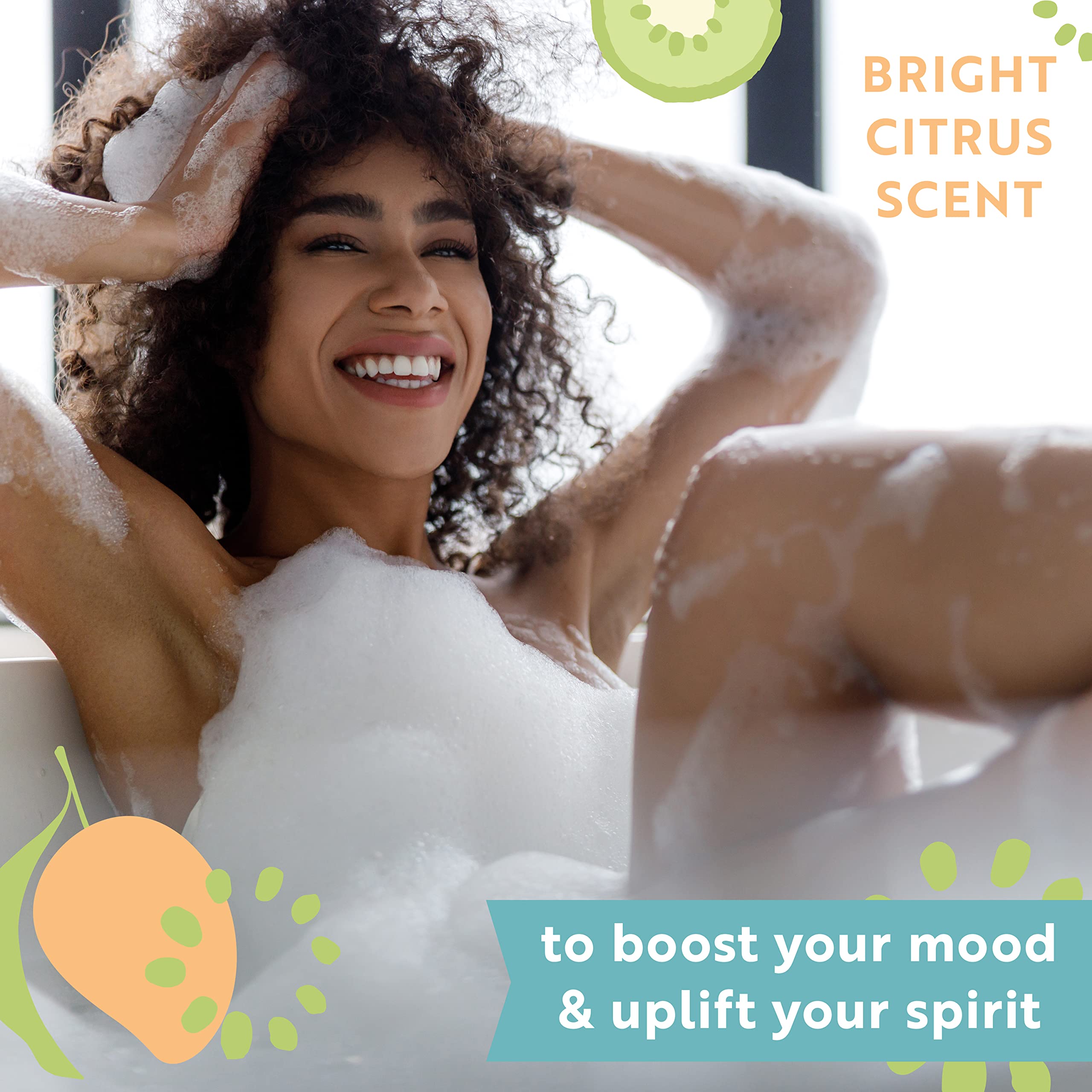 Village Naturals Therapy Hydrate, kiwi y mango para una experiencia revitalizante en bañera.
