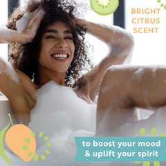 Village Naturals Therapy Hydrate, kiwi y mango para una experiencia revitalizante en bañera.