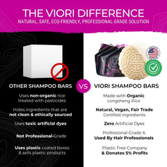 VIORI acondicionador textura cremosa para desenredar el cabello.