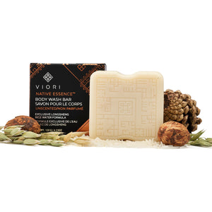 Barra Viori Native Essence sin fragancia para lavado suave en la ducha