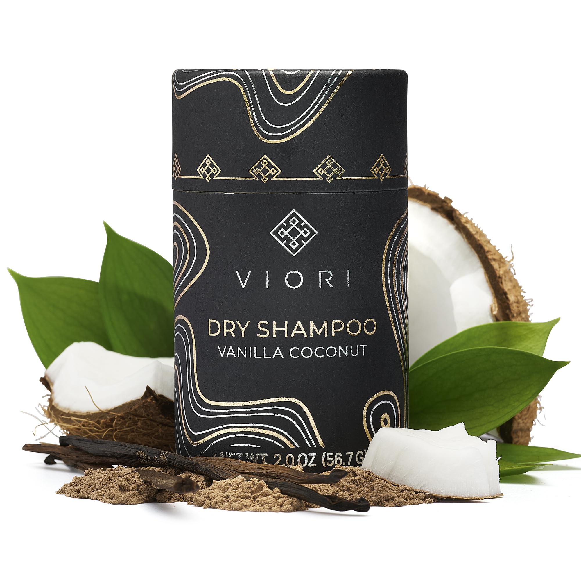 Polvo champú seco Viori vainilla coco absorbe grasa y aporta volumen