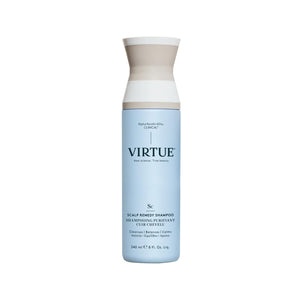 VIRTUE Champú Remedio para Cuero Cabelludo, botella, equilibra el microbioma y limpia suavemente.
