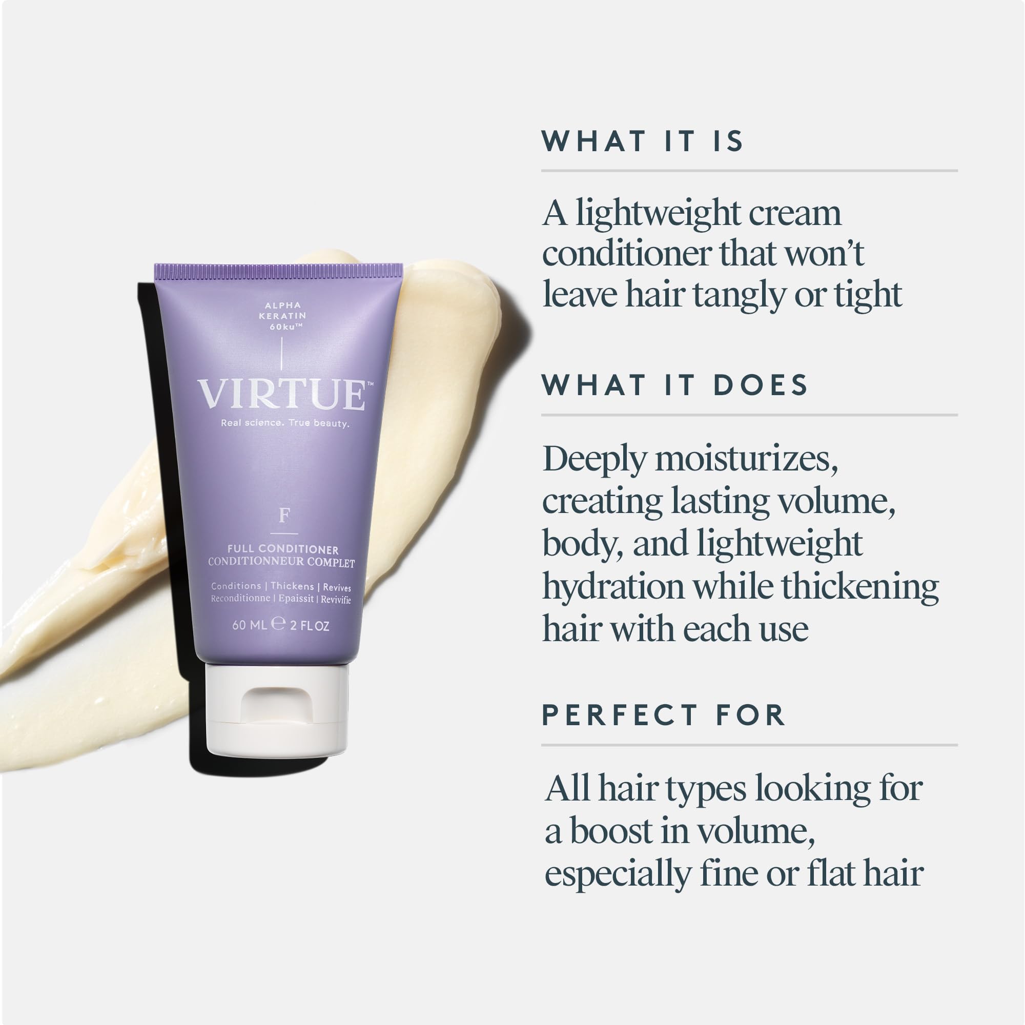 Cabello seco luce brillo suave gracias a VIRTUE.