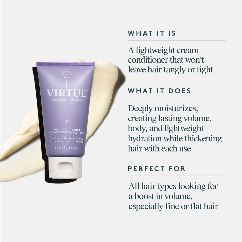Cabello seco luce brillo suave gracias a VIRTUE.