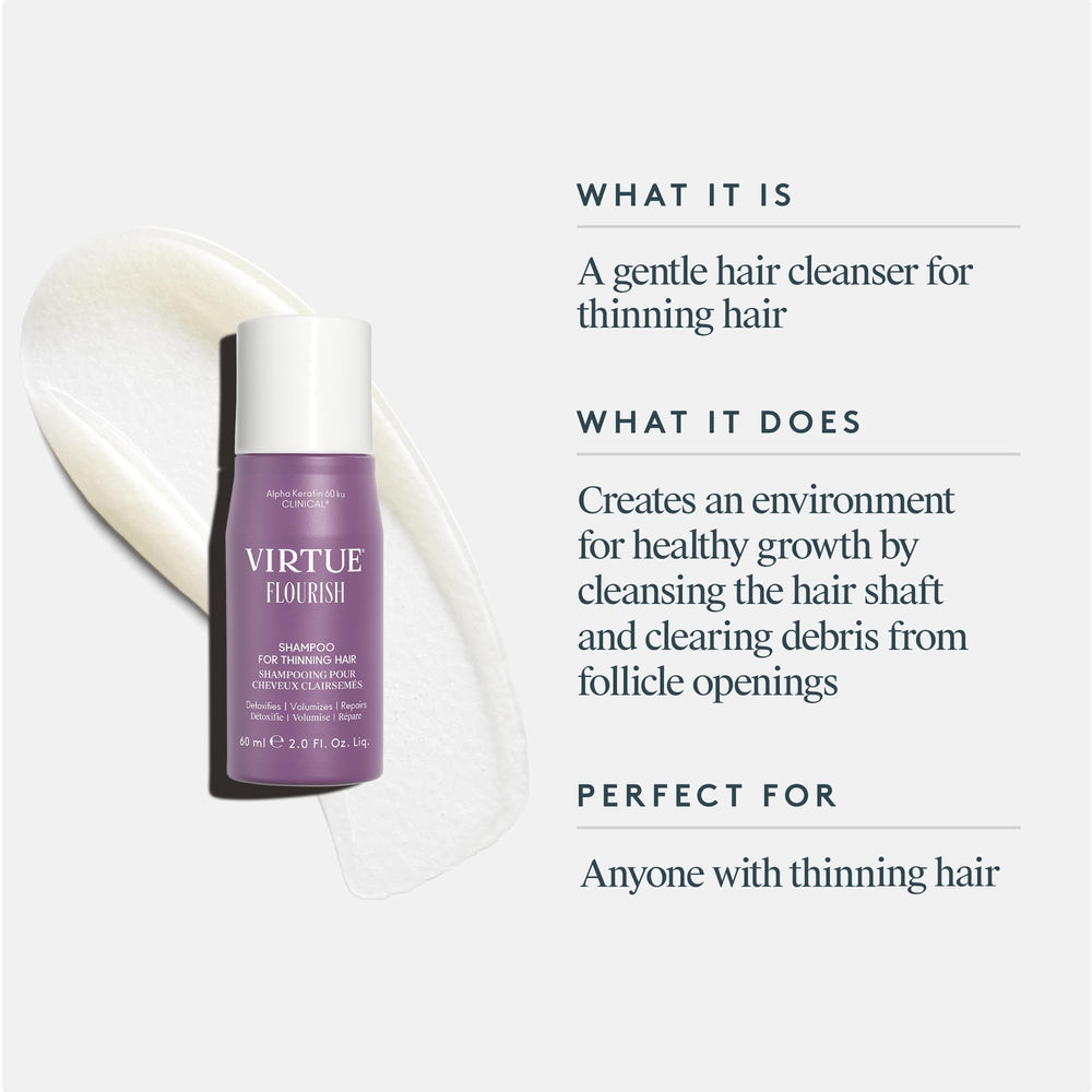 Virtue Flourish: champú para cabello teñido y seguro para color.