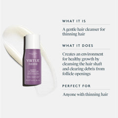 Virtue Flourish: champú para cabello teñido y seguro para color.