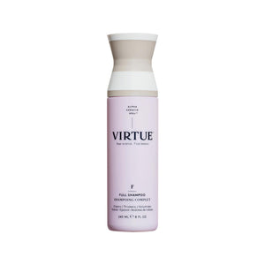 VIRTUE Full Shampoo en botella, perfecto para uso diario y volumen ligero en el cabello.