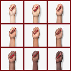 Gelpolish Vishine tras curado brindando brillo duradero.