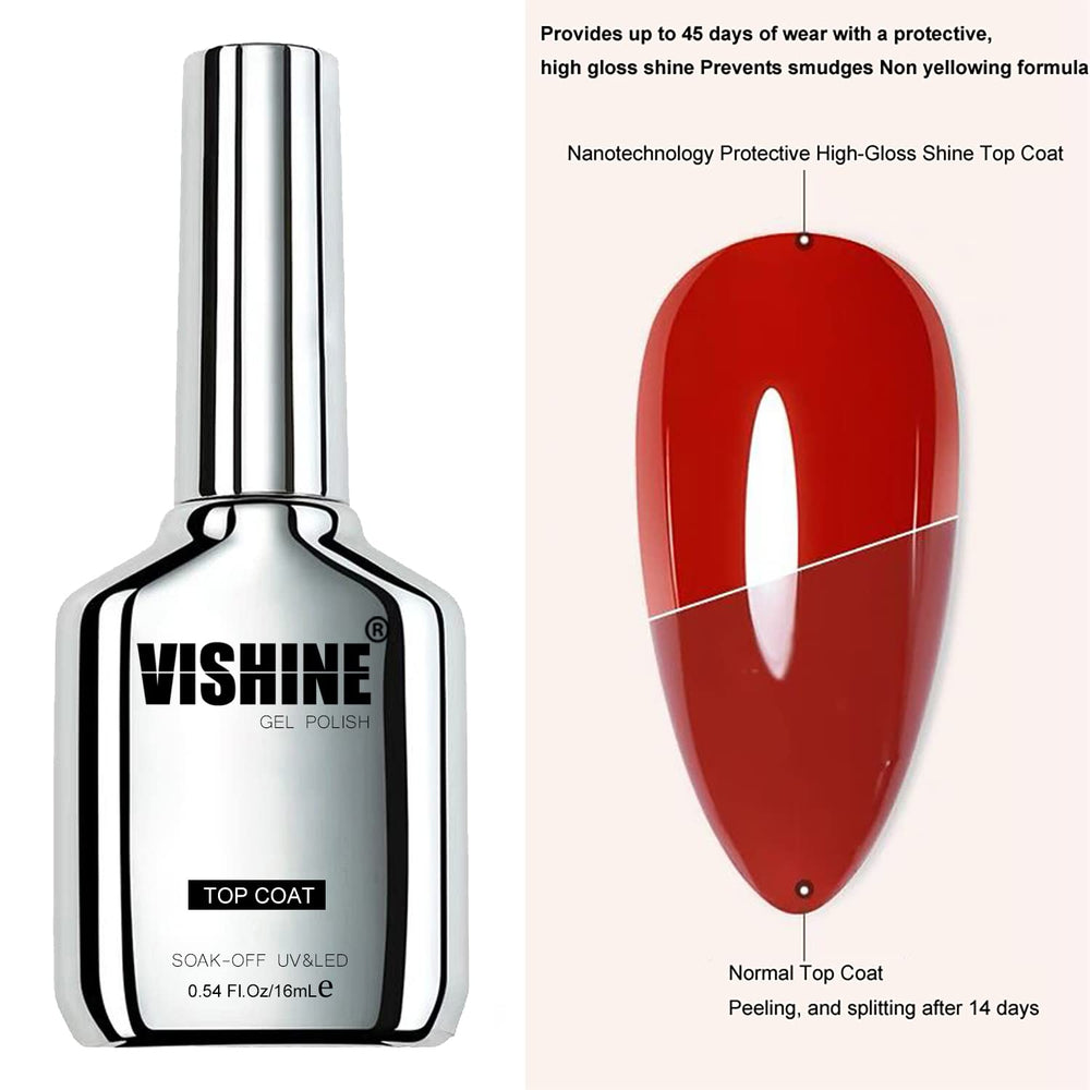 Vishine tecnología nueva para un acabado de alto brillo en gel.