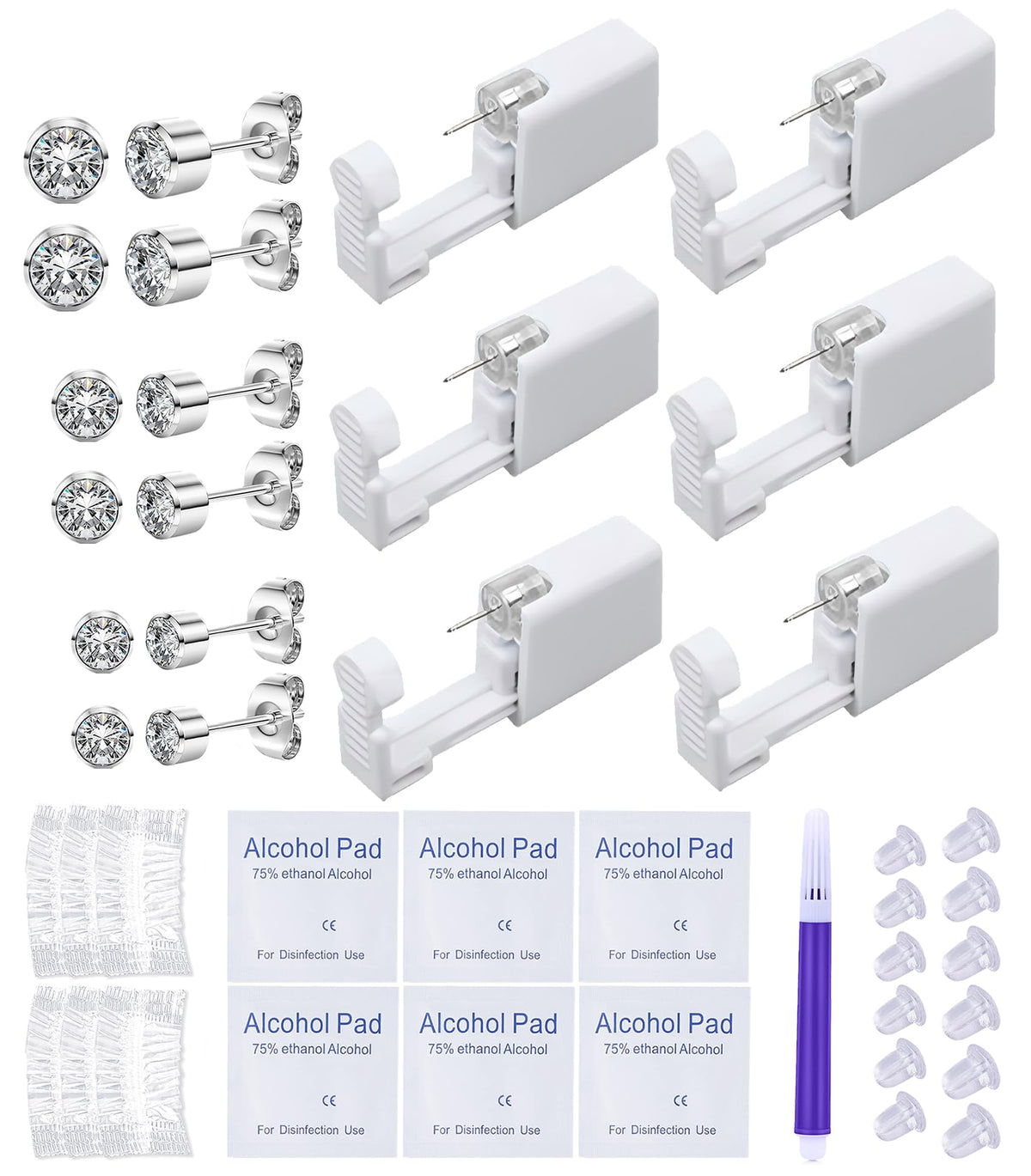 VitaCool kit de perforación de orejas completo para uso en casa, seguro y cómodo.
