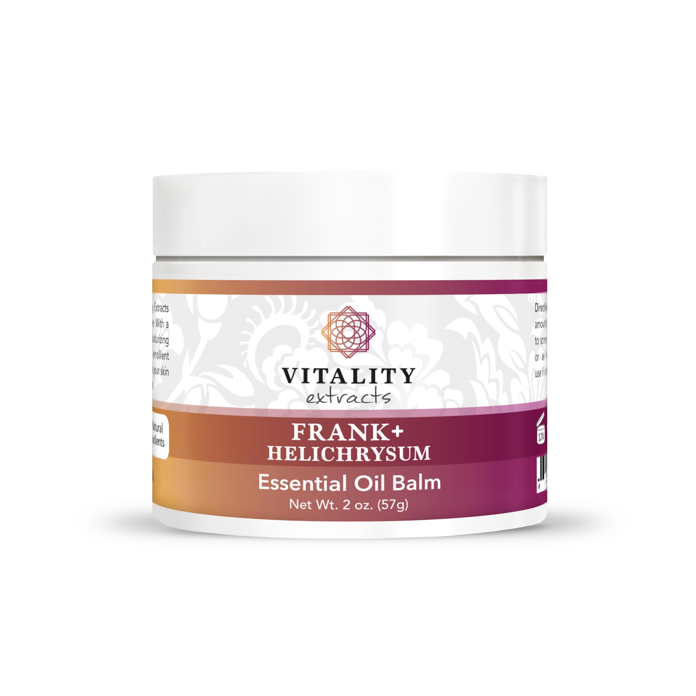 Vitality Frank+ Helichrysum Balm, botella con vertido suave para piel sensible.