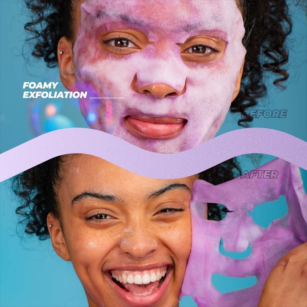 Vitamasques aplicación de mascarilla burbujas arándano para uso fácil.