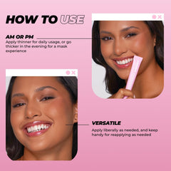 Composición vegana y libre de crueldad de Vitamasques para labios sensibles.