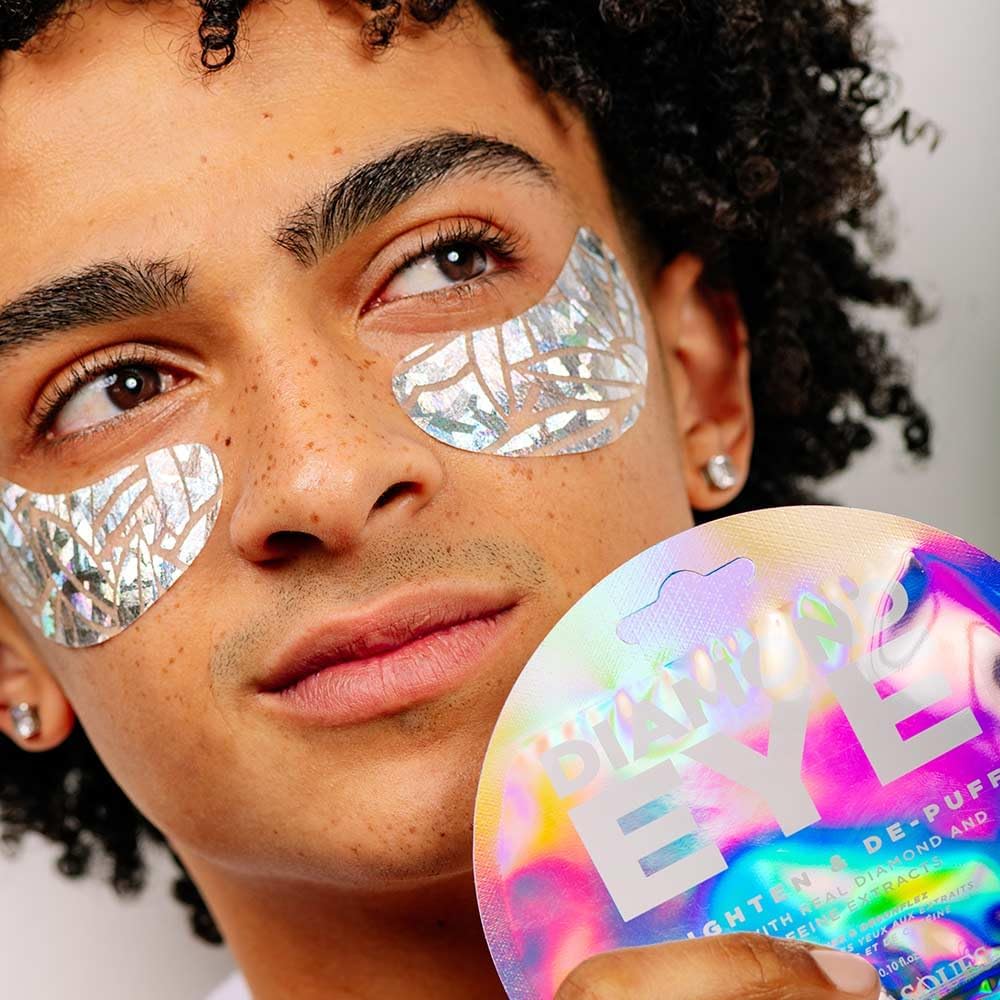 Vitamasques Parches Oculares Diamante, menta para un frescor instantáneo.