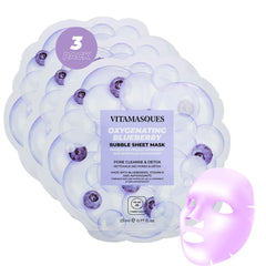 Vitamasques mascarilla burbujas arándano para limpieza profunda de poros.