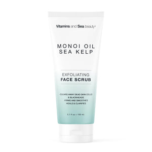 VITAMINS AND SEA BEAUTY exfoliante para rostro con Monoi-aceite para piel suave.