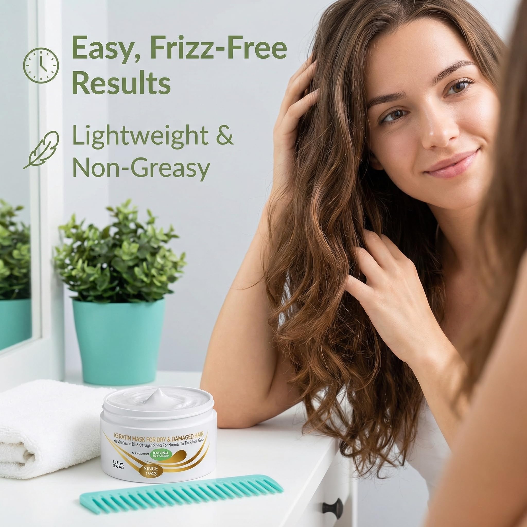 Brillo restaurador de VITAMINS: cabello más brillante y sano.