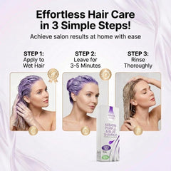 VITAMINS champú clarificante para cabello gris, limpieza profunda suave.