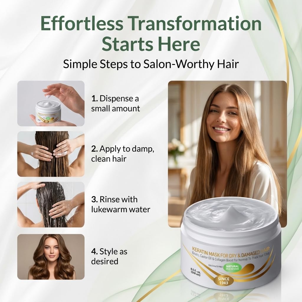 Proteína fortalecedora de VITAMINS: cabello más resistente y saludable.