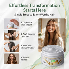 Proteína fortalecedora de VITAMINS: cabello más resistente y saludable.