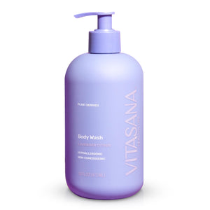 Vitasana gel de ducha natural lavanda cítrica: limpieza suave para piel sensible.